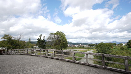 京都の橋と空
