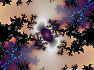 Obraz na płótnie Canvas Purple violet black fractal, design, background with a tree