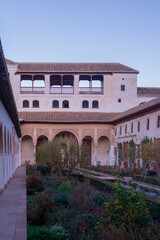Beautiful gardens and architecture of the alhambra
