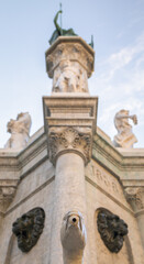 Fototapeta na wymiar Helvetian confederation statue fountain in Bern