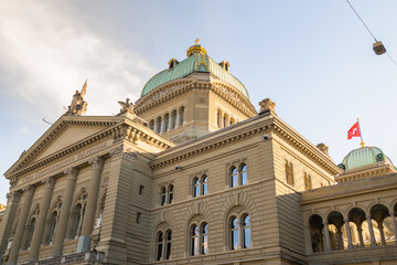 Fototapeta na wymiar Helvetian confederation dome in Bern