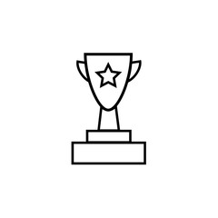 Trophy Icon. Professional, pixel perfect icons optimized for both large and small resolutions. EPS 8 format.