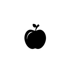 apple icon vector illustration glyph style design. isolated on white background