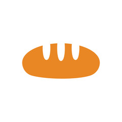Bread Flat Icon Design Vector Template Illustration