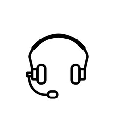 Earphone Headset Icon Design Vector Template Illustration