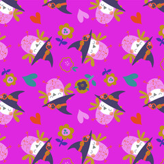 Owl pattern. Cute owl pattern for girls