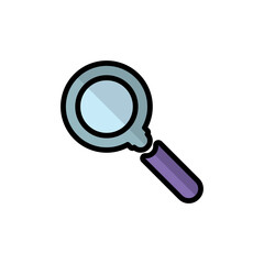 Magnifying Icon Design Illustration Template