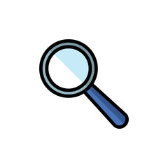 Magnifying Icon Design Illustration Template