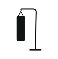 punching bag on white background