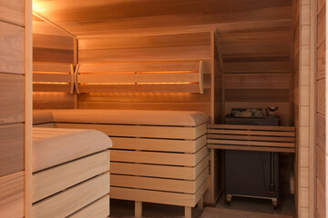 Bath  cabin sauna red cedar pine wood