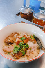 Chinese noodle soup with pork