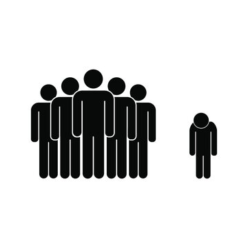 Social bullying icon. 