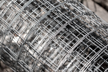 Metal mesh as an abstract