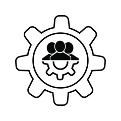 Management Icon. Teamwork management icon.