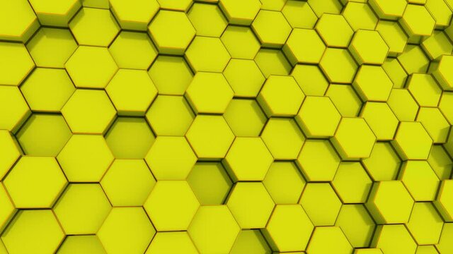 hexagon Yellow Background 