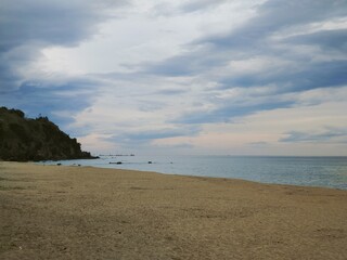 beach and sea, sky
