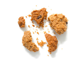 Oatmeal cookies with crumbs