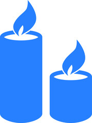 candle icon vector 