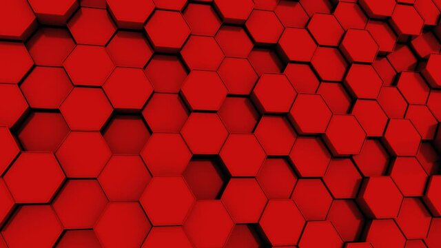 hexagon red Background 