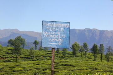 sign in the mountains
