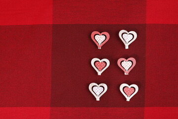 Serce Walentynki czerwone tło