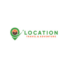 Location vector logo template for Traveling and adventure