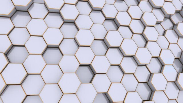hexagon white Background 