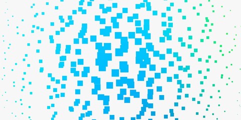Light Blue, Green vector background with rectangles.