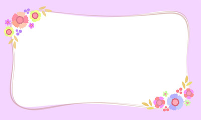 フラワーフレーム　パープル