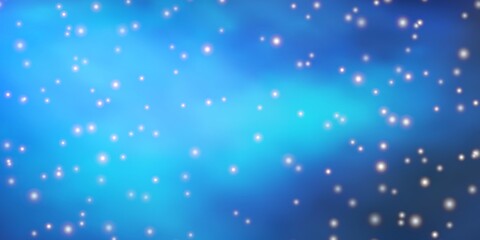 Dark BLUE vector layout with bright stars.