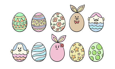 手描き　イースターエッグ