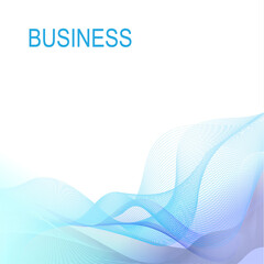 Business square banner.Digital wave particles background. Data science illustration. Software, glow wavy technology lines. Matrix, artifact intelligence abstract