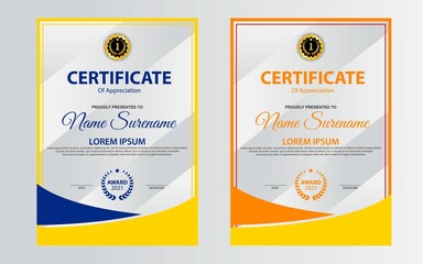 Obraz premium certificate template design