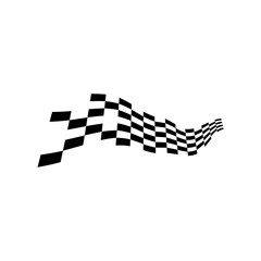 Race flag icon logo design vector. Icon Symbol. Template Illustration. Creative design