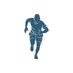 Fototapeta na wymiar Man runner athletic logo design vector. Icon Symbol. Template Illustration. Creative design