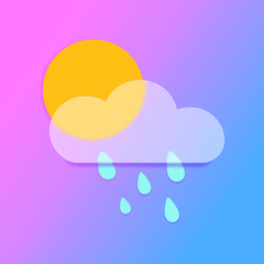 sun and cloud rain