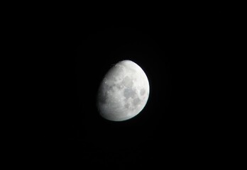 Waxing Gibbous Moon, viewed through a Celestron Astromaster 130EQ from Northamptonshire, England