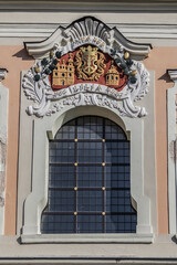 Roman Catholic Church of St. Catherine (Sv. Kotrynos baznycia) in Vilnius' Old Town. St. Catherine's Church is the church of the former Vilnius' Benedictine monastery. Vilnius, Lithuania.