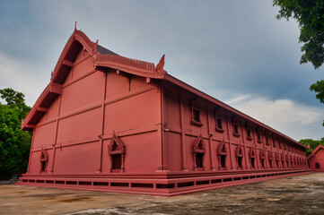 Samut Sakhon / Thailand / August 30, 2020 : Wat Pa Chai Rangsi, Buddhist temple, The temple was...