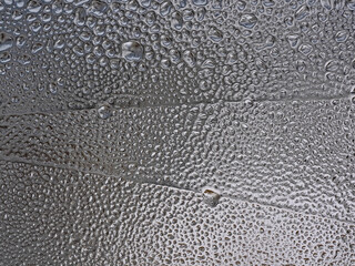 Ice structures on window glass 