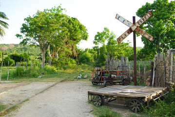 Ancien chemin de fer pour l'Usine de Sucre, Punta Alegre, Chambas, Cuba