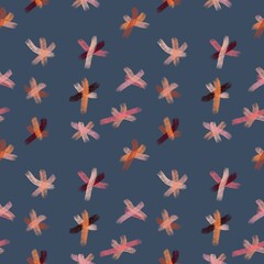 Abstract seamless repeat pattern of colorful background for fabric textile and art work, vintage style