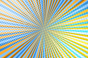 Striped colorful rays background. Pop art creative concept colorful comics book magazine cover. Cartoon halftone retro pattern. Abstract template design for poster, card, sale banner, empty bubble.