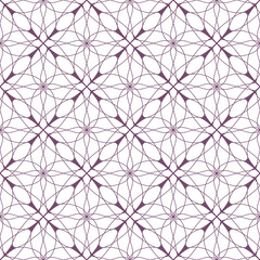Floral pattern in oriental style. Beautiful seamless patterns for design. Geometric ornament on a white background. - 413270056