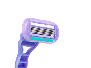 Lady razor for shaving isolated on the white background