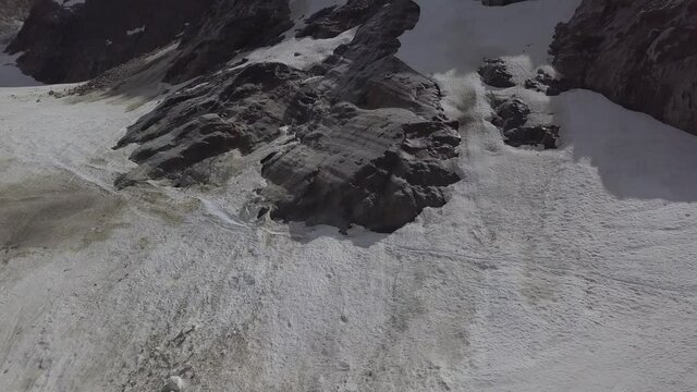 Aerials of Swiss Steingletscher and its suroundings