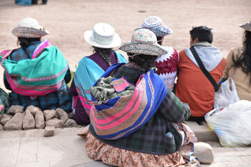 Péruviennes à Chivay, Pérou