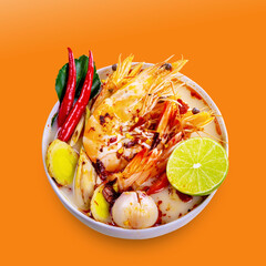 Tom yum kung favorite food in Thailand, Asia