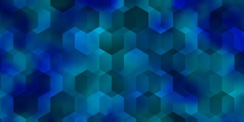 Fototapeta na wymiar Light BLUE vector texture with colorful hexagons.
