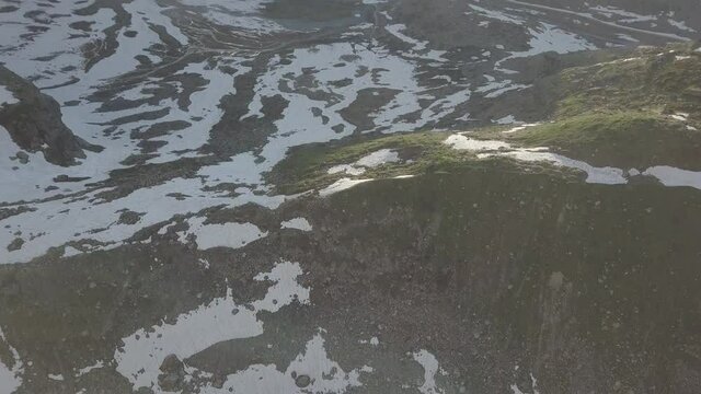 Aerials of Swiss Steingletscher and its suroundings